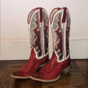 Red Ariat Cowboy Boots